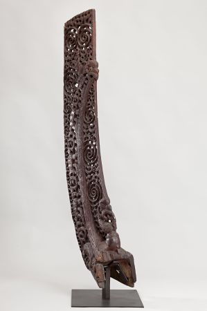poupe de pirogue maori ; © Sebastien Dondain