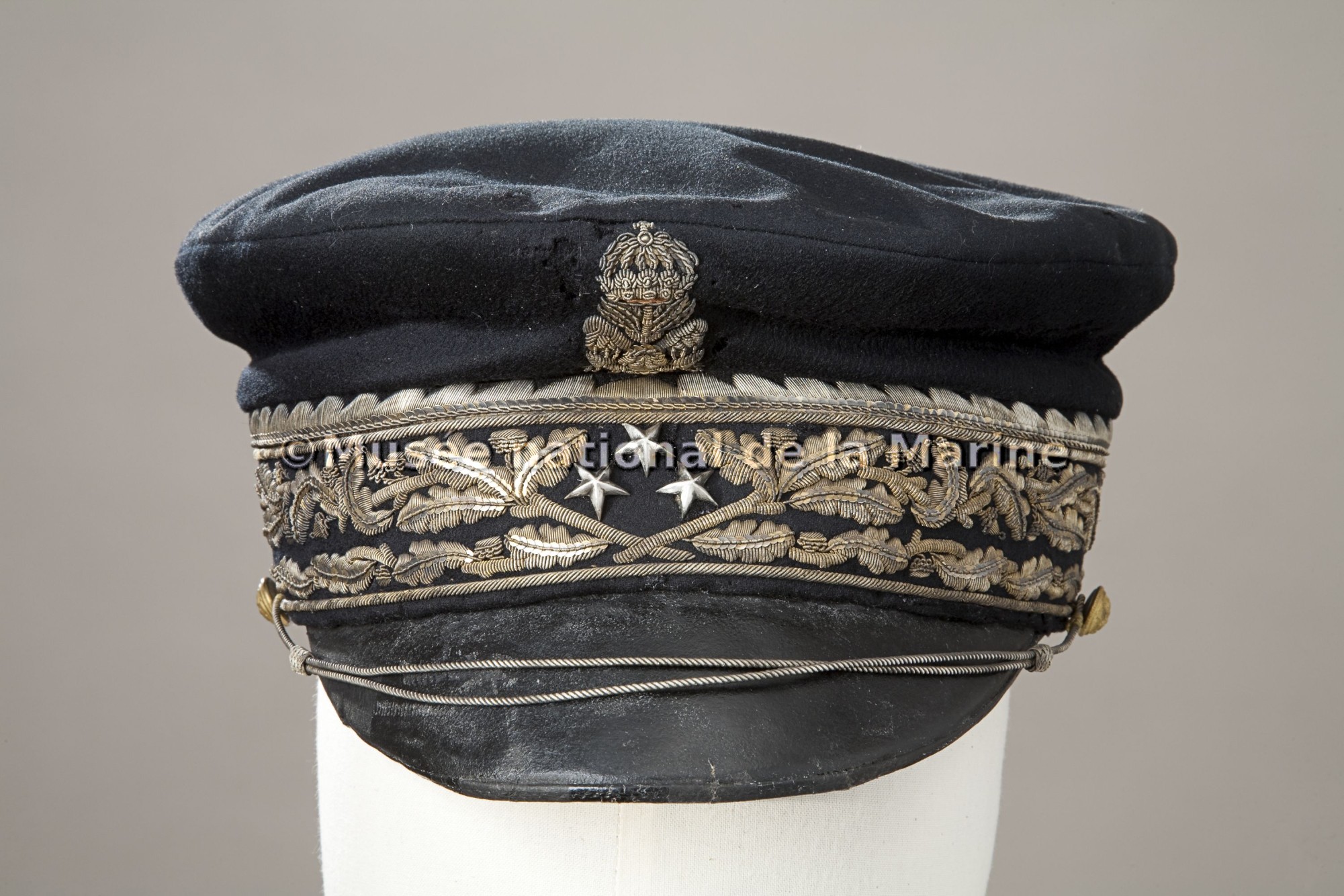 Casquette de petite tenue de vice-amiral, Mle 1861