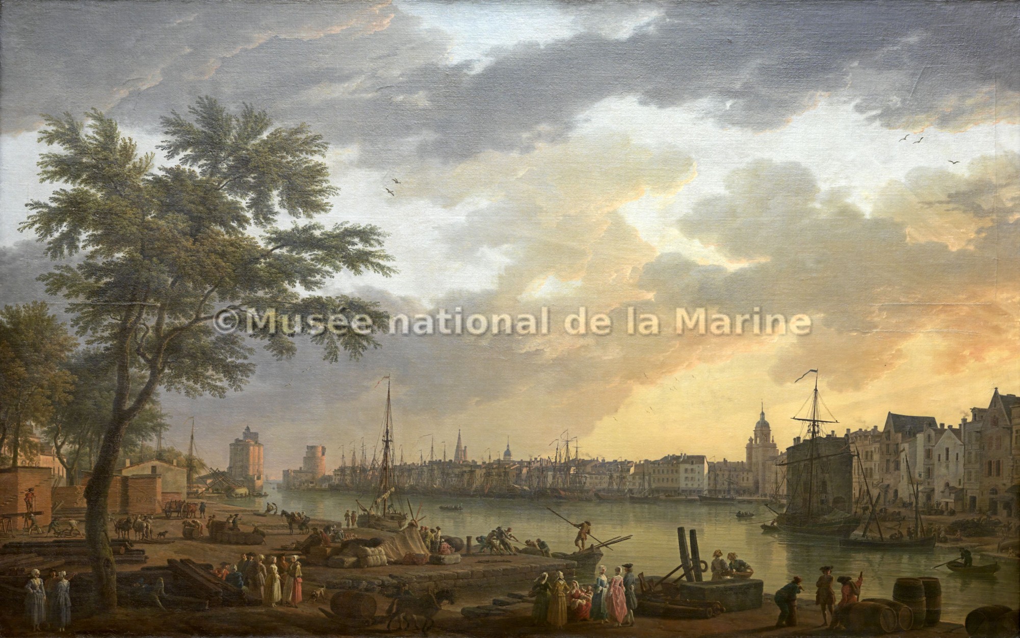 Vue du Port de La Rochelle, prise de la Rive