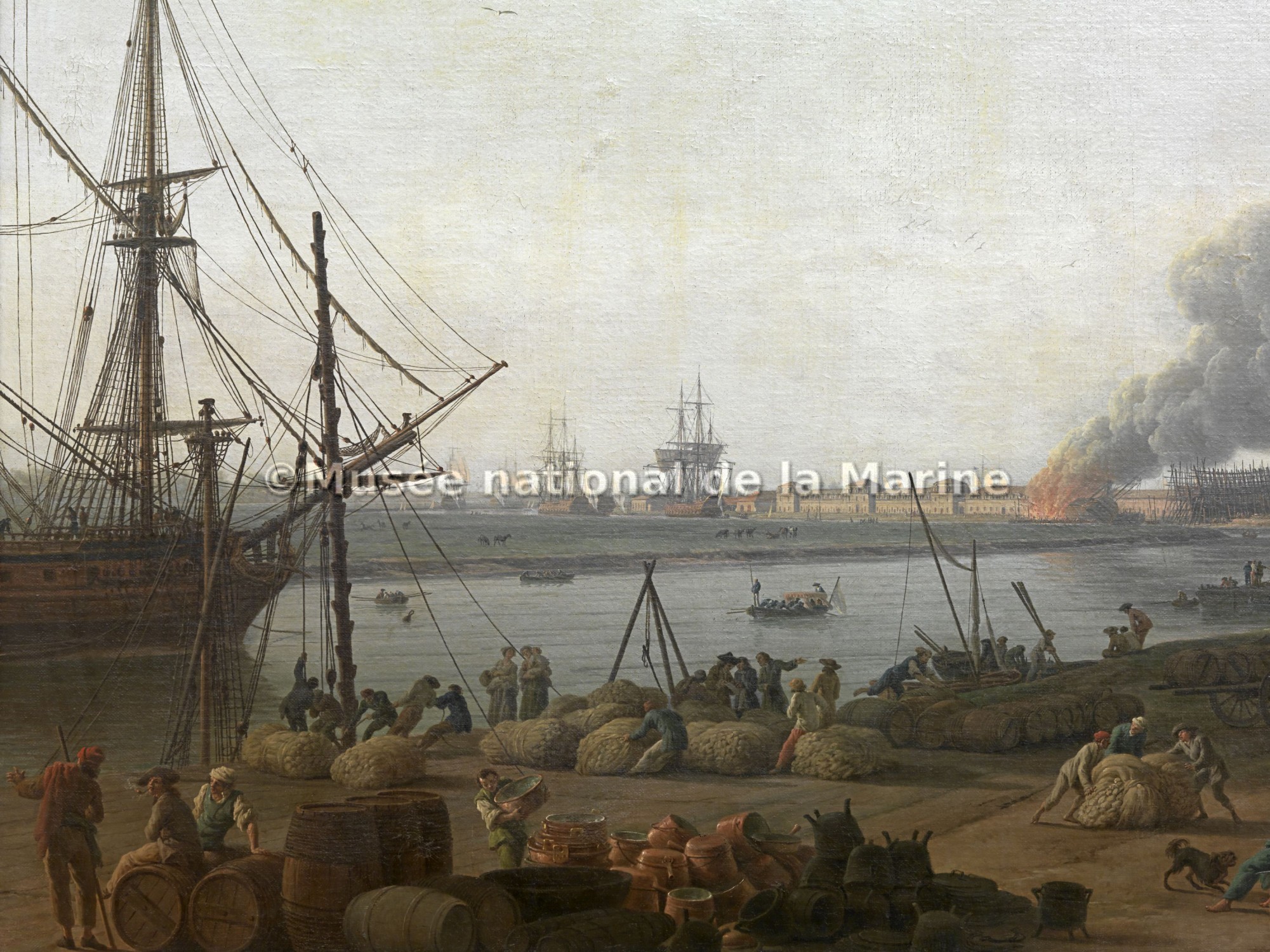 Vue du Port de Rochefort, prise du Magasin des Colonies (détail)