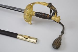 Epée de vice-amiral du prince de Joinville, vers 1844 ; © Sebastien Dondain