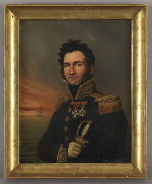 Portrait du lieutenant de vaisseau Prévot-Delacroix ; © Arnaud Fux